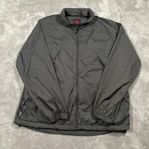 ScotteVest TEC Jacket Men XL Grey Hooded Packable Lightweight Travel Windbreaker